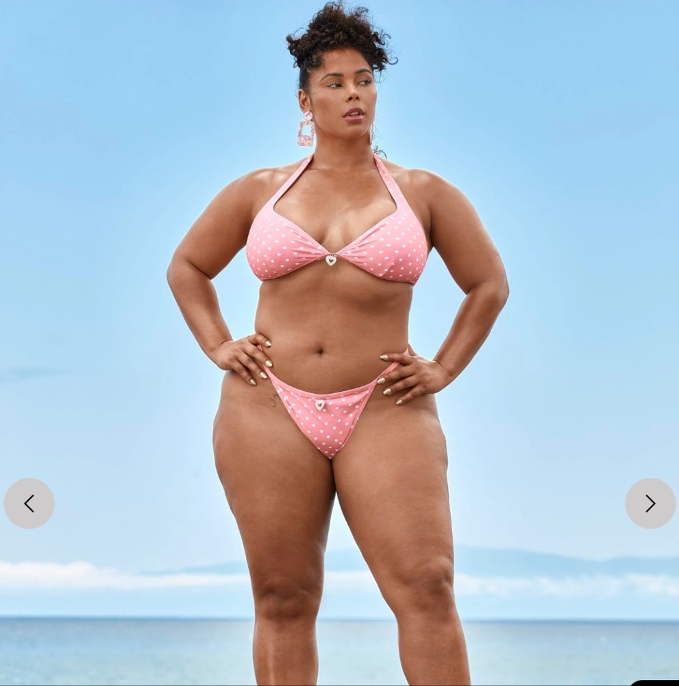 Nwot pink thong bikini